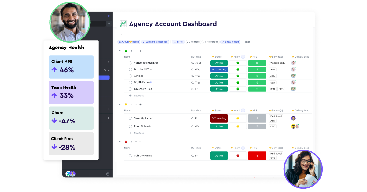 Agency Client Tracker/Account Dashboard