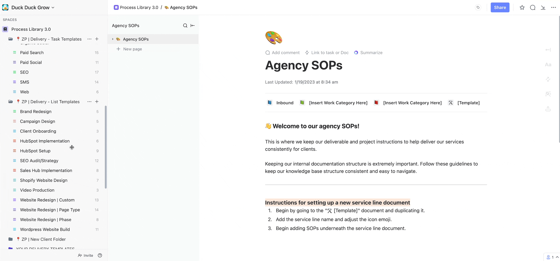 Agency Process Library