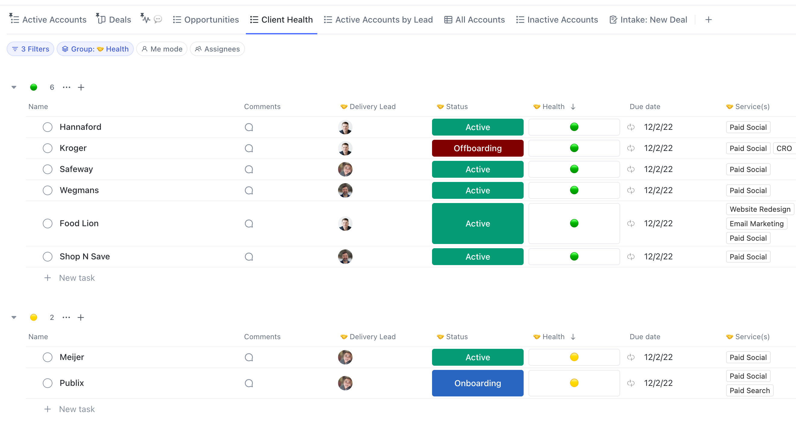 CRM in ClickUp