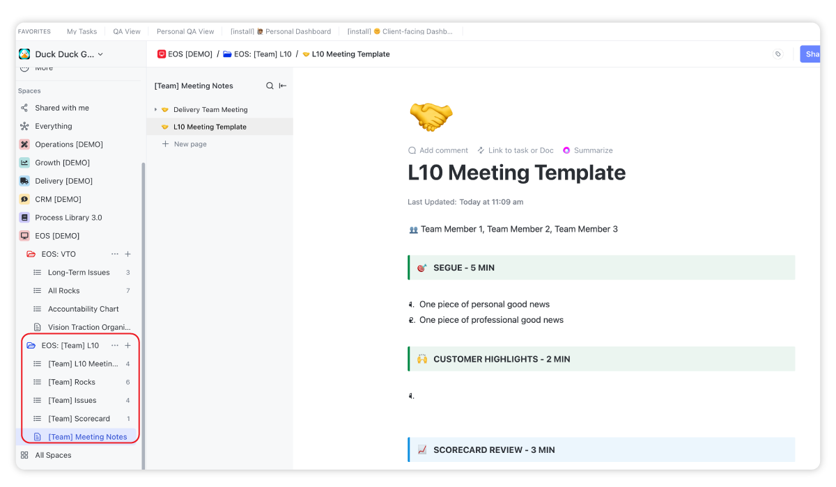EOS L10 Meeting Folder