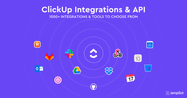 clickup integrations and api