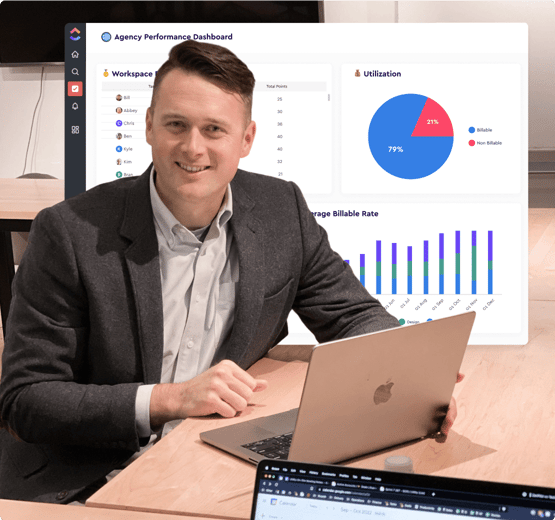 Man with laptop