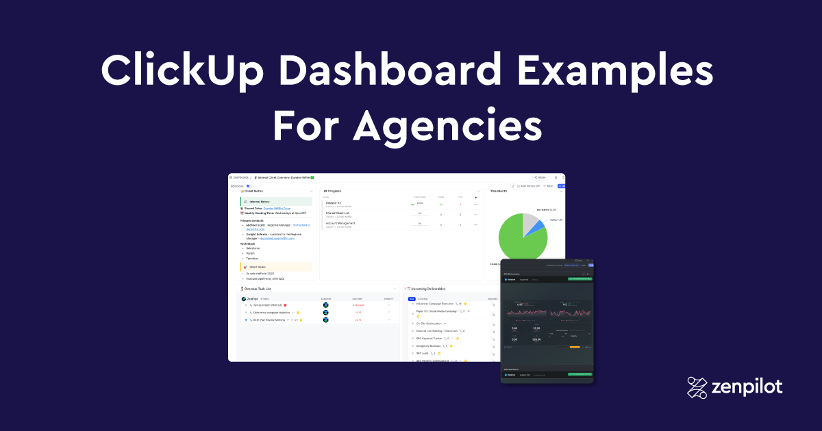 6 ClickUp Dashboard Examples Every Agency Needs