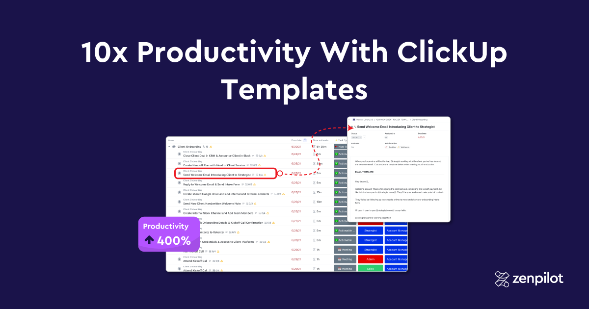 How to 10x Productivity With ClickUp Templates