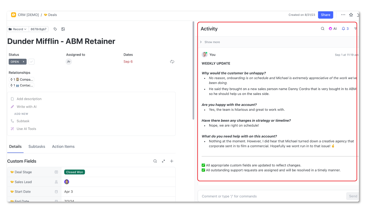 Account Management Weekly Updates-1